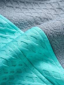 Manfinity CasualCool 男士休闲宽松纽扣拼色短袖衬衫 - 薄荷綠 - 查看 2