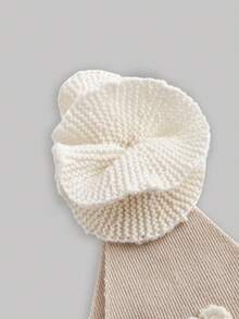 SHEIN MOD 淺卡其色3D花卉點綴優雅派對長款貼身連衣裙 - 卡其色 - 查看 3