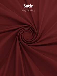 Firerie Bộ đồ liền thân bằng vải satin không tay cổ nhún bất đối xứng mới thanh lịch dành cho nữ, màu mơ, thiết kế tối giản, thích hợp cho các buổi hẹn hò, đi làm, mặc công sở, sang trọng - Màu Đỏ Sâu - Xem 9