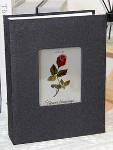 SHEIN 200 Pockets Photo Album Linen Cover DIY Writable Large Scrapbook Album 4x6 Photos Slip-In Picture Albums Children Growth - Multicolor - View 9