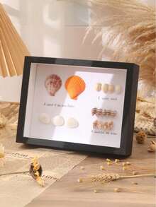 SHEIN 1 pièce Cadre photo en bois transparent Plexiglas profondeur de 3 cm Cadre creux Décoration maison DIY 6 pouces/8 pouces/A4 Cadre photo