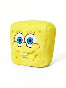 SpongeBob SquarePants | SHEIN 1pc Plush Cartoon Embroidered Tissue Box, Adorable 3D Design, Exquisite Embroidery, Suitable For Home, Car, Office, Fits Various Tissue Sizes