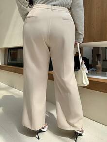 Dazy Plus 大码纯色修身西装和直筒裤，适合所有季节的女士正装裤秋季