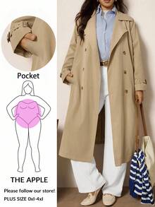 Zelara Áo khoác Trench Coat hai hàng khuy trơn màu cỡ lớn dành cho người đi làm thường ngày, Áo khoác Trench Coat tay dài ve có túi, Quần áo mùa đông dành cho nữ, Quần áo mùa đông dành cho nữ, Trang phục Halloween, Áo khoác Halloween, Quần áo công sở dành cho phụ nữ, Áo khoác công sở tối giản, Phù hợp để mặc hàng ngày, Đi làm, Tối giản, Thanh lịch và thời trang khi đi làm, Phong cách giản dị rộng rãi, Áo khoác trở lại trường, Áo khoác phong cách Old Money, Áo khoác mùa đông, Mùa thu, Mùa thu - Lạc đà - Xem 10