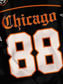 SHEIN EZwear Áo thun nữ cổ tròn in số 88 tối giản, thoải mái, dáng rộng - Nhiều màu - Xem 4