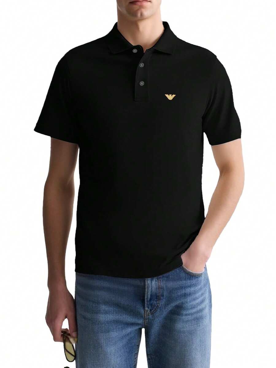 Emporio Armani Men's Polo Shirts Black - Black - View 1