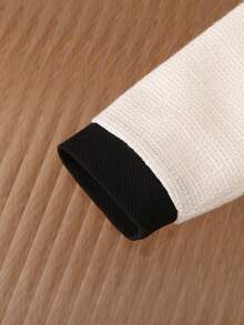 SHEIN Bộ váy liền thân vải tuýt nhiều màu sắc dễ thương và thanh lịch cho bé gái - trắng - Xem 5