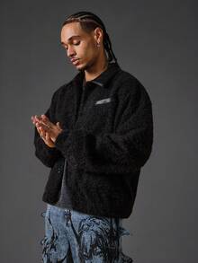 ROMWE MEN Casual Veste décontractée unie pour hommes, automne/hiver