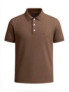 Men's Polo Shirts Brown - Brown - View 4