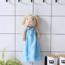 1/2 Packs Coral Fleece Hanging Hand Towels For Bathroom&Kitchen,Super Soft Rabbit Design Appease Towel, Super Soft Water Absorbent Decorative Hand Towels Cleaning Cloth Dish Cloths Kitchen Towel - Multicolor - View 17