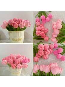 100pcs/Set Twist Tie Plush Craft Sticks DIY Floral Bouquet Material, Foldable High Quality Colorful Pipe Cleaners, Bendable Plush Sticks Suitable For Mother's Day, Graduation, Wedding, Birthday Gifts [Note: Due To Shooting Angle And Lighting, The Product May Look Slightly Different From The Actual Item, Please Consider Before Purchasing] - Multicolor - View 8