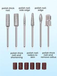 JMMO Amoladora De Uñas, Kit De Máquina De Perforación De Uñas Eléctrico Para Uñas Profesional, Pulidora De Uñas Usb, Herramienta De Manicura Para Salón De Uñas De Acrílico