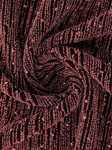 Cravure Christmas Sparkling Rhinestone Embellished Waist Mermaid Dress, Elegant & Fashion For Party Maxi Women Outfit - Red - View 8