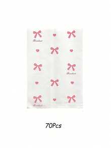 200 Peças Sacolas de Presente com Alça de 4,7 x 6,7 Polegadas em Papel Kraft Marrom Granel para Casamento, Festa de Aniversário, Lembrancinhas e Artesanato - Multicolorido - Visão 9