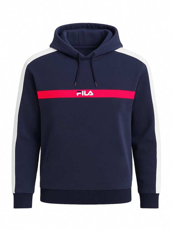 FILA Men's Hoodies Navy Blue