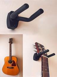 1pc Guitar Wall Mount Holder With Adjustable Soft Hook Universal Type Guitars Ukulele Bass Erhu Hanger