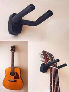 1pc Guitar Wall Mount Holder With Adjustable Soft Hook Universal Type Guitars Ukulele Bass Erhu Hanger