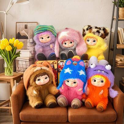 POKOJA LAND Hộp quà tặng bất ngờ nhồi bông Kawaii - Tượng động vật sưu tầm dễ thương, Đồ trang trí bàn làm việc cho phòng thẩm mỹ, Đồ chơi nhồi bông Anime lan truyền, Kệ trưng bày cho thanh thiếu niên và người lớn, Quà tặng tiệc tùng