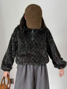 Dazy Kids 青少年女孩日常休闲运动衫 - 灰色 - 查看 4