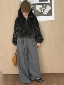 Dazy Kids 青少年女孩日常休闲运动衫 - 灰色 - 查看 7