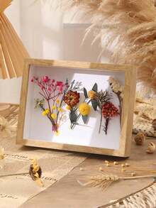 SHEIN 1 pièce Cadre photo en bois transparent Plexiglas profondeur de 3 cm Cadre creux Décoration maison DIY 6 pouces/8 pouces/A4 Cadre photo