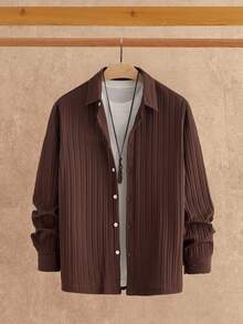 Manfinity NXTstreet 2 件男士休闲衬衫和裤子套装，适合日常穿着，秋季服装 - 彩色 - 查看 8