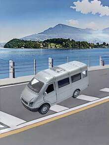 Zazumi 1PC Bus Toy, A Van Model, A Door-Opening Toy Car, A Perfect Birthday Toy, Thanksgiving, Christmas Gifts, Easter Gifts, Back To School, Interacting With Friends And Classmates