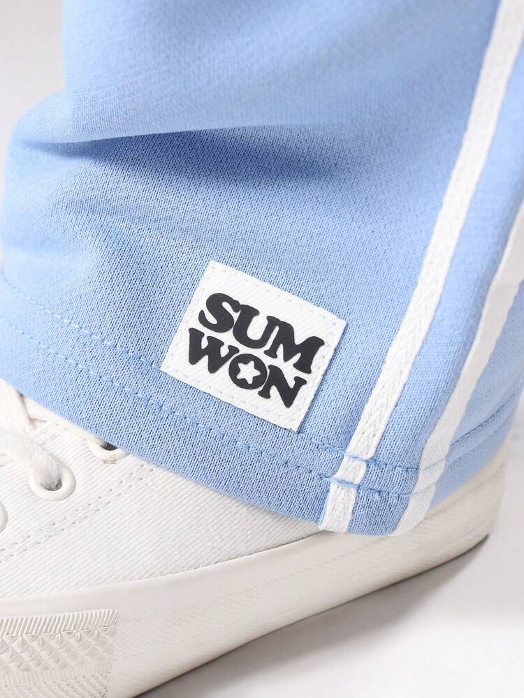 Felpa con stampa di limoni e pantaloni a gamba larga