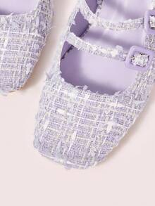 CUCCOO DOLLMOD Sepatu hak tinggi platform Mary Jane dengan tali gesper warna ungu, cocok untuk Halloween dan Natal. - Purple - View 6