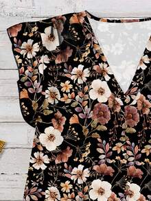 EMERY ROSE Áo sơ mi nữ tối giản, thoải mái, phù hợp cho mùa hè - màu đen - Xem 4