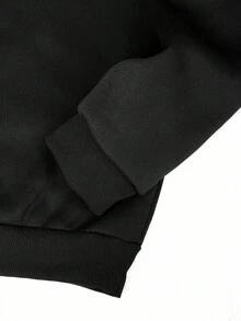 Manfinity EMRG Felpa con cappuccio casual da uomo a maniche lunghe con laccetti e motivo a ragnatela