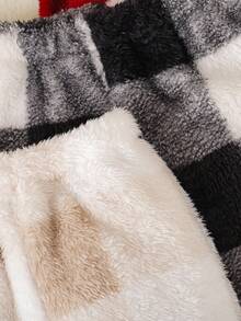 SHEIN Playful Pals 3pcs Set Baby Boy & Baby Girls' Plaid Multicolor Warm Pants, Suitable For In Autumn/Winter Fall - Multicolor - View 5