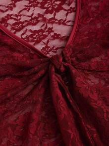 Sweetra Áo nữ Halloween, trang phục mùa thu cho nữ - Màu Đỏ Sâu - Xem 4