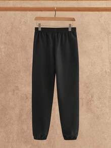 Manfinity NXTstreet 2 件套男士休闲针织长袖修身连帽衫运动衫和抽绳腰裤套装，秋季服装，冬季 - 彩色 - 查看 4