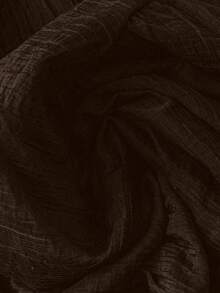 Sweetra Đầm dài tối giản thắt eo phong cách Gothic cổ điển màu trơn - màu nâu - Xem 5