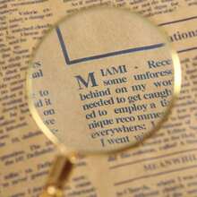 1 件欧式金色花卉图案手持阅读放大镜带玻璃镜片返校