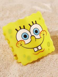 SpongeBob SquarePants | SHEIN 2Pcs Cute Cartoon Hair Claws Acrylic Hair Clips Suitable For Medium Or Long Hair, Suitable For Home Bathing Beauty Hair Buns And Hair Styling, Yellow And Pink Starfish Patrick
