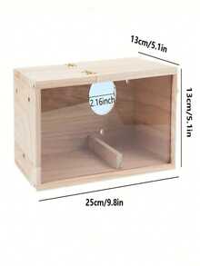 SHEIN 1 件户外花园装饰鸟舍，透明可视，颜色和款式随机，适合鹦鹉和其他中小型鸟类 - 彩色 - 查看 14