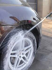 1 pièce Pistolet à eau haute pression avec 6 modes de pulvérisation, buse réglable. Outil de nettoyage extérieur pour le lavage de voiture, l'arrosage du jardin, la pelouse, la cour et la terrasse à la maison