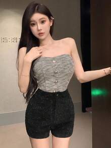 DAZY Women's Solid Color Shorts Fall