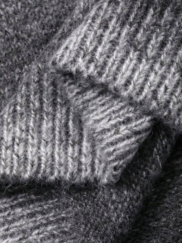 Women's Gradient Lantern Sleeve Cropped Sweater, Autumn Y2k