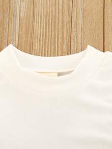 SHEIN Young Girl Solid Round Neck Tank Top