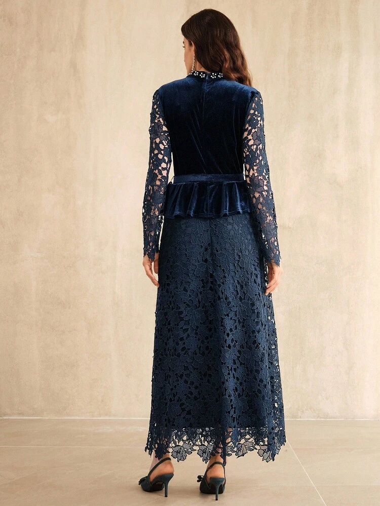 Elegant Chic Midi Dress, Suitable For Fall, Winter, New Year, Party, Wedding