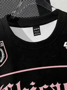 Oversized 88 Graphic Tee For Teen Girls, Fashion Basketball Jersey Style, Casual Loose Fit Graphic Tees, Suitable For Summer, Back To School Jerseys For Girls Boy Jersey Girl Jersey - Multicolor - View 3