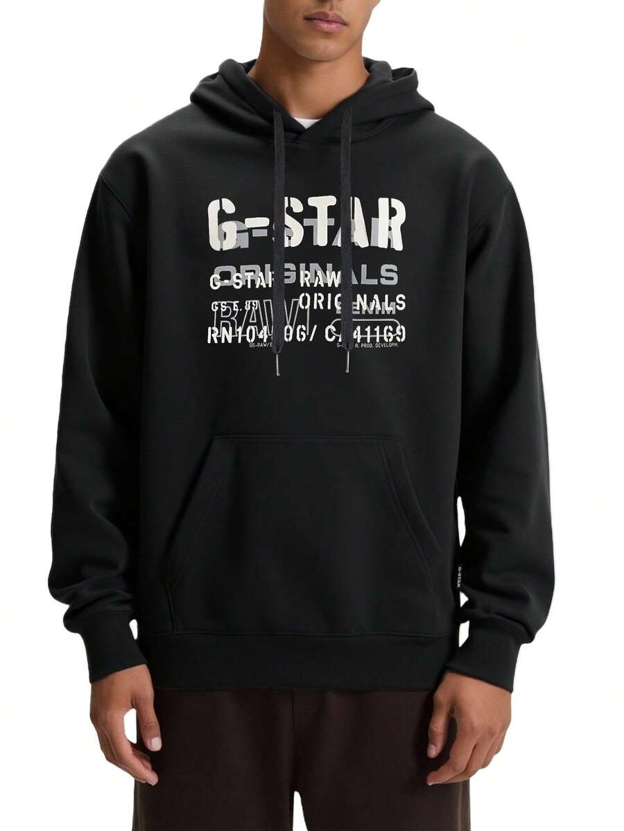 G-Star Multi Layer Originals Men's Hoodies Black - Black - View 1