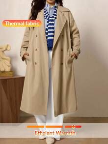 Zelara Áo khoác Trench Coat hai hàng khuy trơn màu cỡ lớn dành cho người đi làm thường ngày, Áo khoác Trench Coat tay dài ve có túi, Quần áo mùa đông dành cho nữ, Quần áo mùa đông dành cho nữ, Trang phục Halloween, Áo khoác Halloween, Quần áo công sở dành cho phụ nữ, Áo khoác công sở tối giản, Phù hợp để mặc hàng ngày, Đi làm, Tối giản, Thanh lịch và thời trang khi đi làm, Phong cách giản dị rộng rãi, Áo khoác trở lại trường, Áo khoác phong cách Old Money, Áo khoác mùa đông, Mùa thu, Mùa thu - Lạc đà - Xem 11