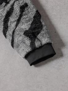 PAVTROS Áo khoác nỉ ấm áp thường ngày có khóa kéo cho nam, Thu/Đông - Xám - Xem 4