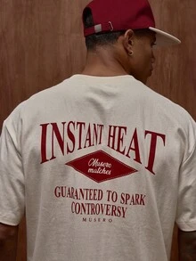 Musero Áo thun ngắn tay dáng rộng in họa tiết / Bộ sưu tập Xuân Hè - Màu be - Xem 6