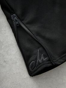 PAVTROS Manfinity Streetrush 男士街头风流行 INS 搭配印花和刺绣时尚刺绣拉链口袋脚踝拉链户外音乐节夜店男友/丈夫礼物周年纪念礼物时尚二合一双腰带运动裤