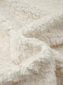 SHEIN Chaleco casual de bolsillos de un solo pecho de unicolor para maternidad en otoño e invierno - Blanco - Ver 7